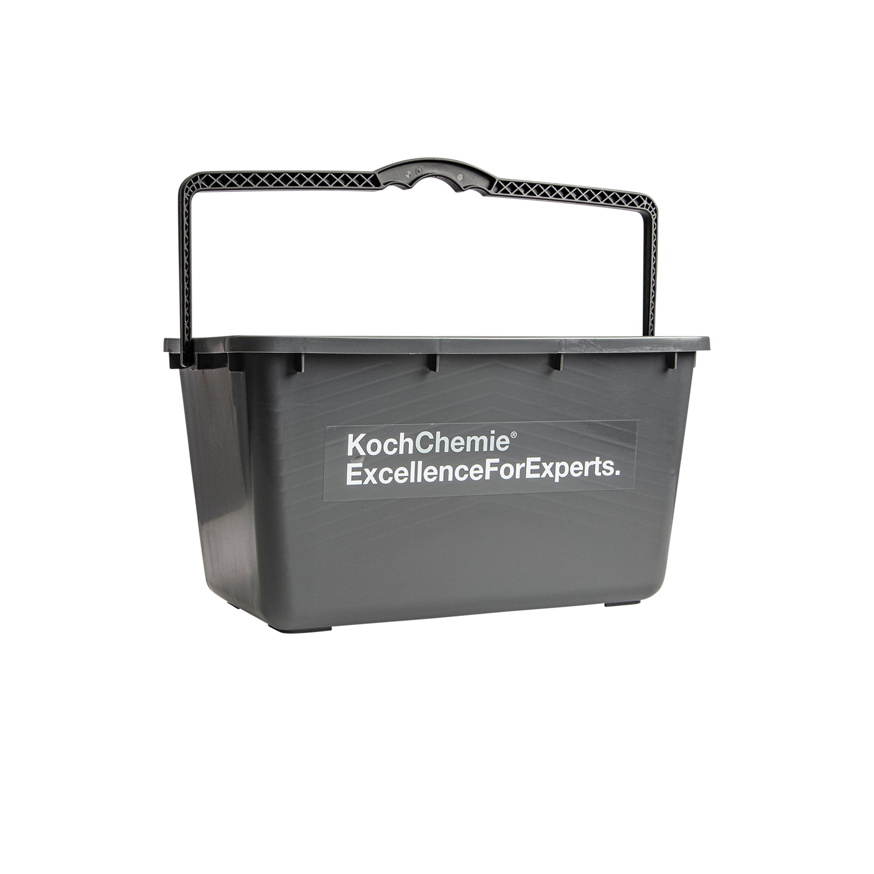 Secchio grigio rettangolare Koch-Chemie da 18 litri con manico robusto