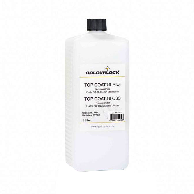 Flacone COLOURLOCK Top Coat Gloss 1 litro con tappo nero