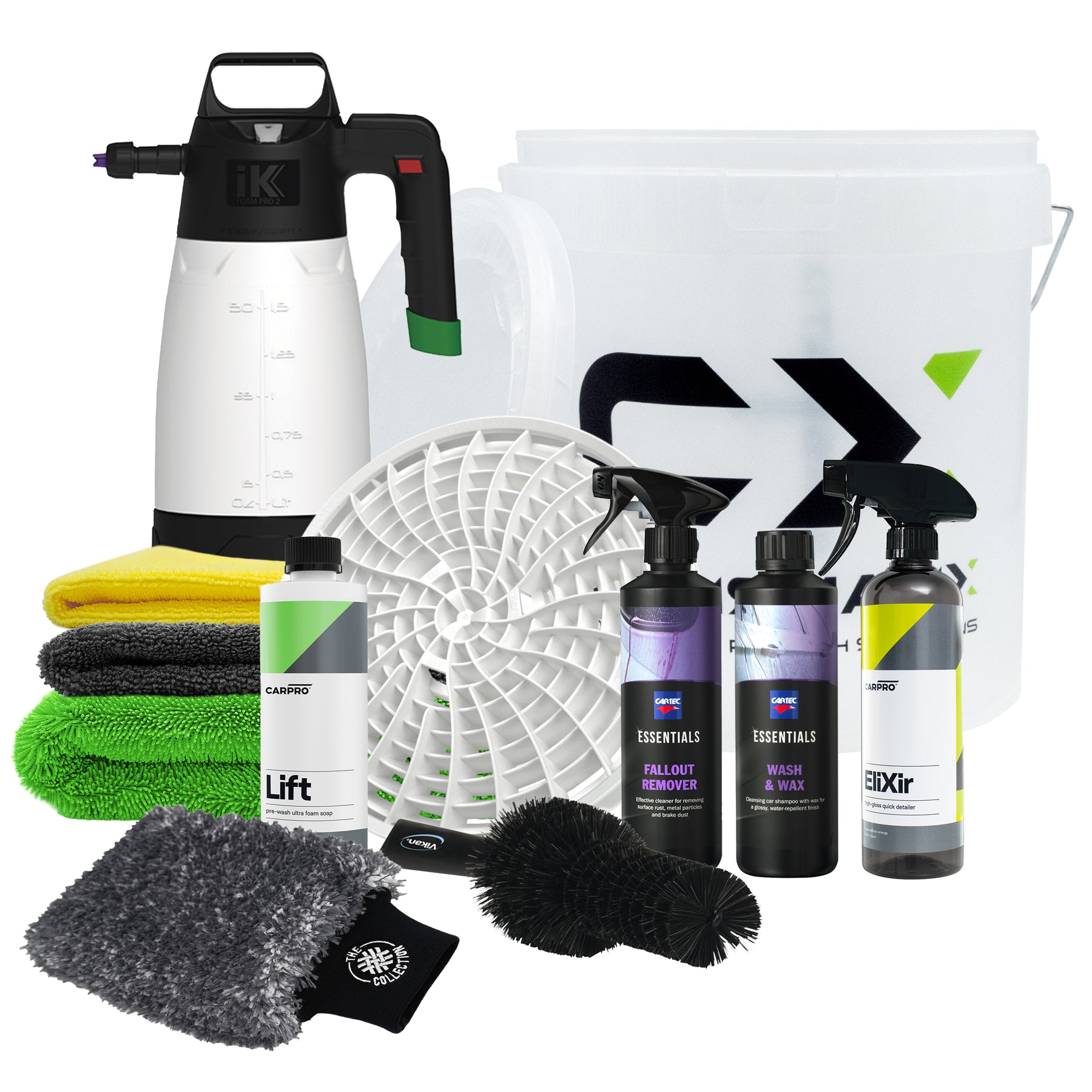 Kit Lavaggio Schiumogeno Premium Il Preparatore 2.0, perfetto per una pulizia auto schiumogena e dettagliata.
