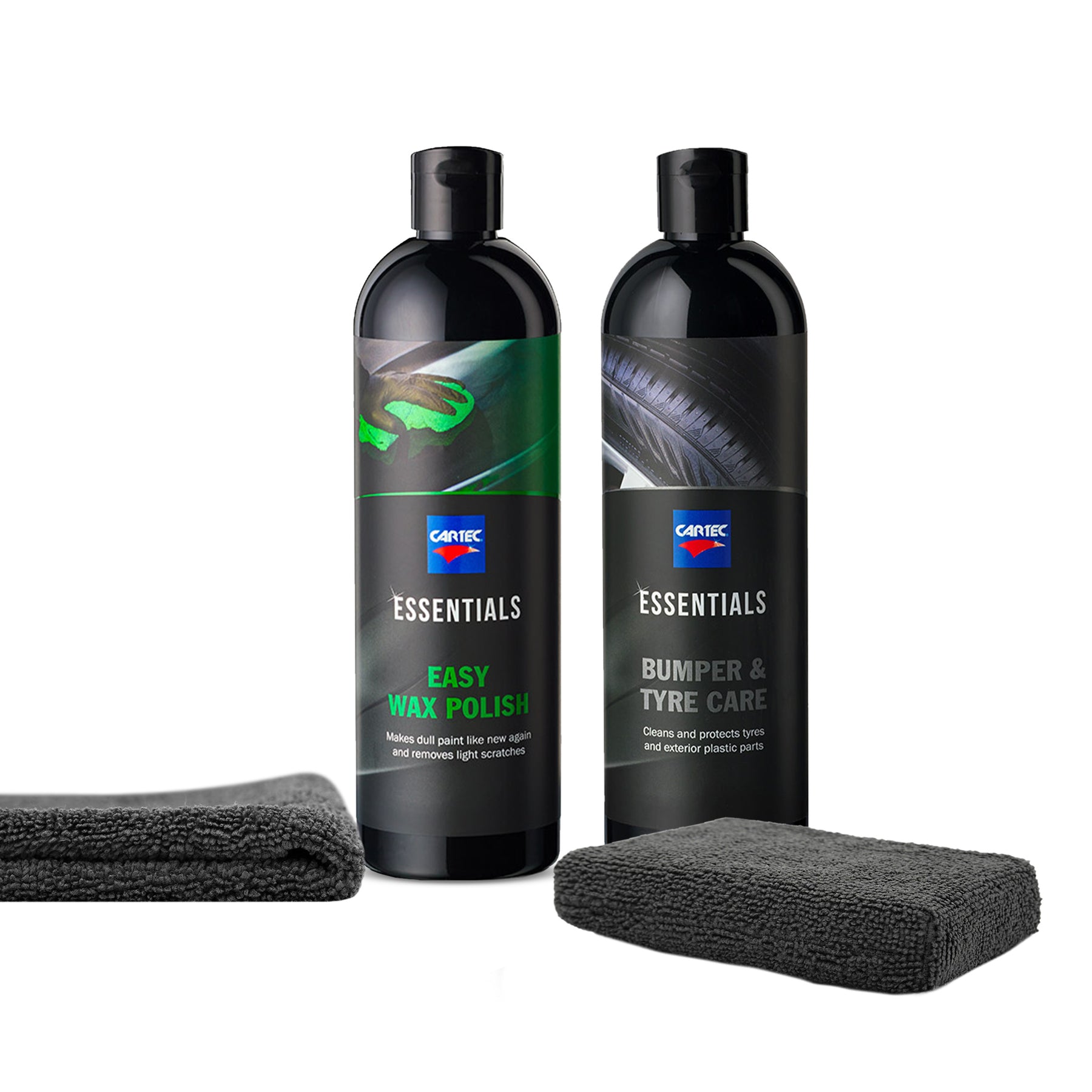 Kit Protezione Plastiche CARTEC per moto e scooter, set completo per la cura e protezione delle superfici in plastica.