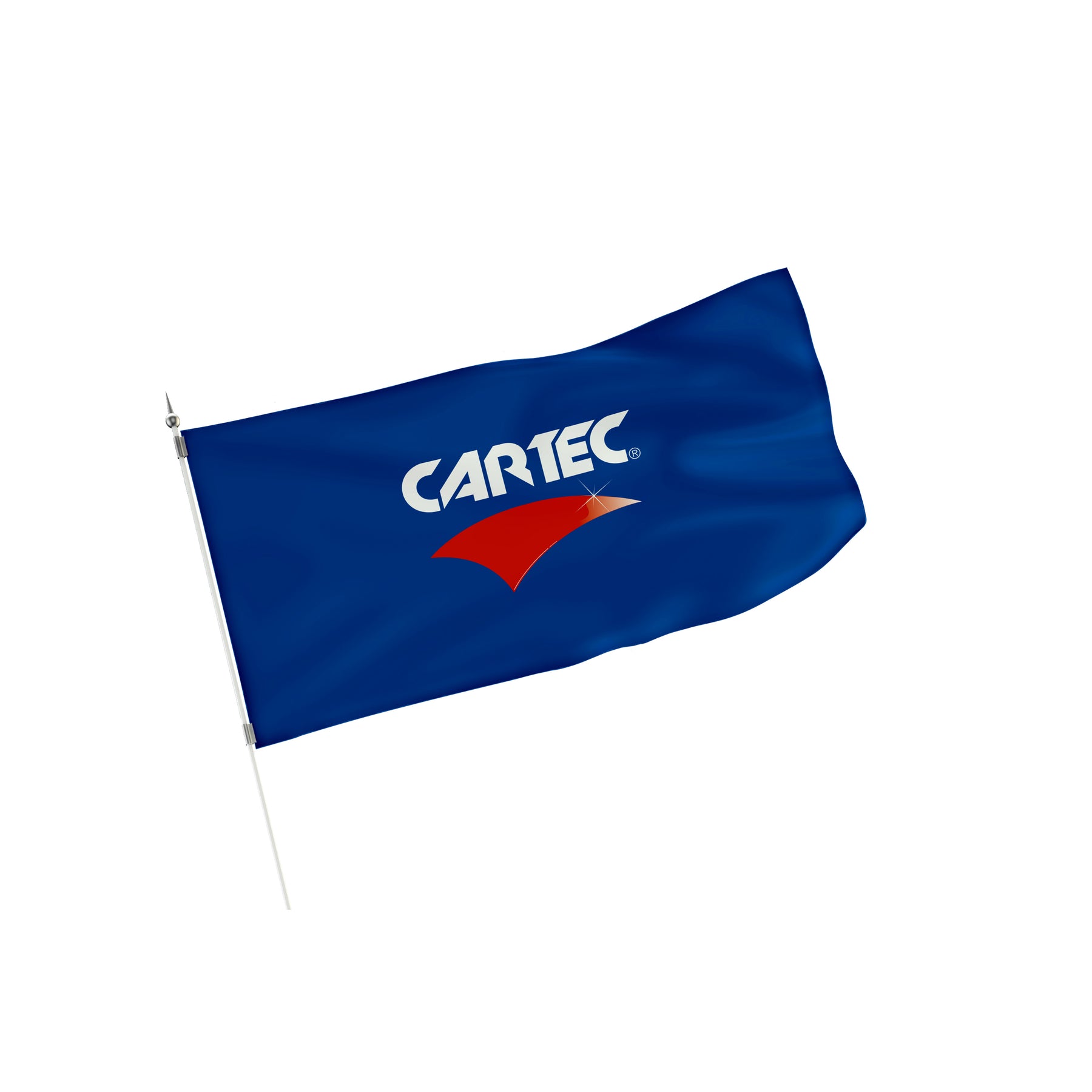 Cartec Bandiera, accessorio ideale per esporre il proprio supporto al brand Cartec nel mondo del detailing.