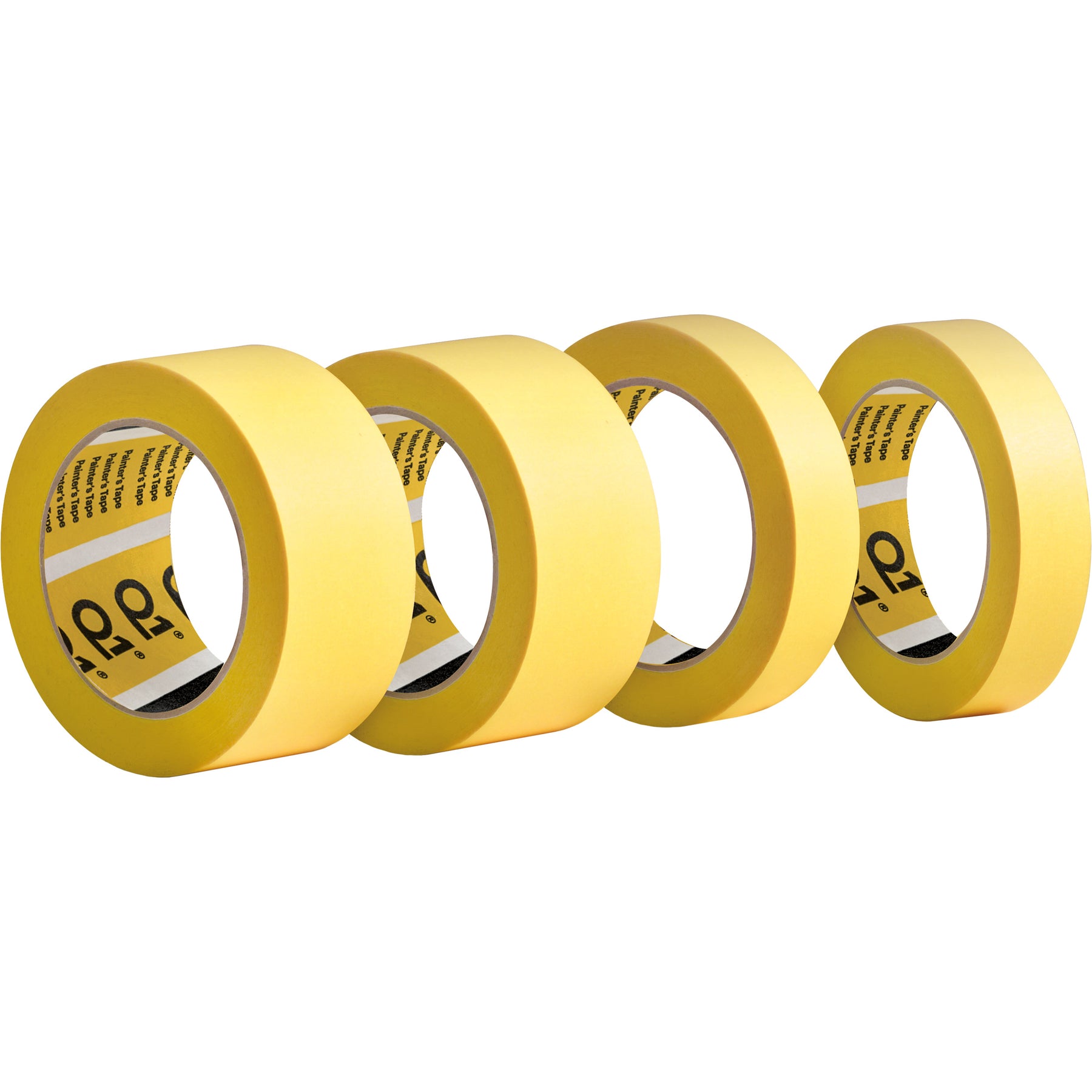 Nastro per mascherature Q1 Premium Masking Tape da 36mm x 50m, ideale per adesione forte e rimozione senza residui.