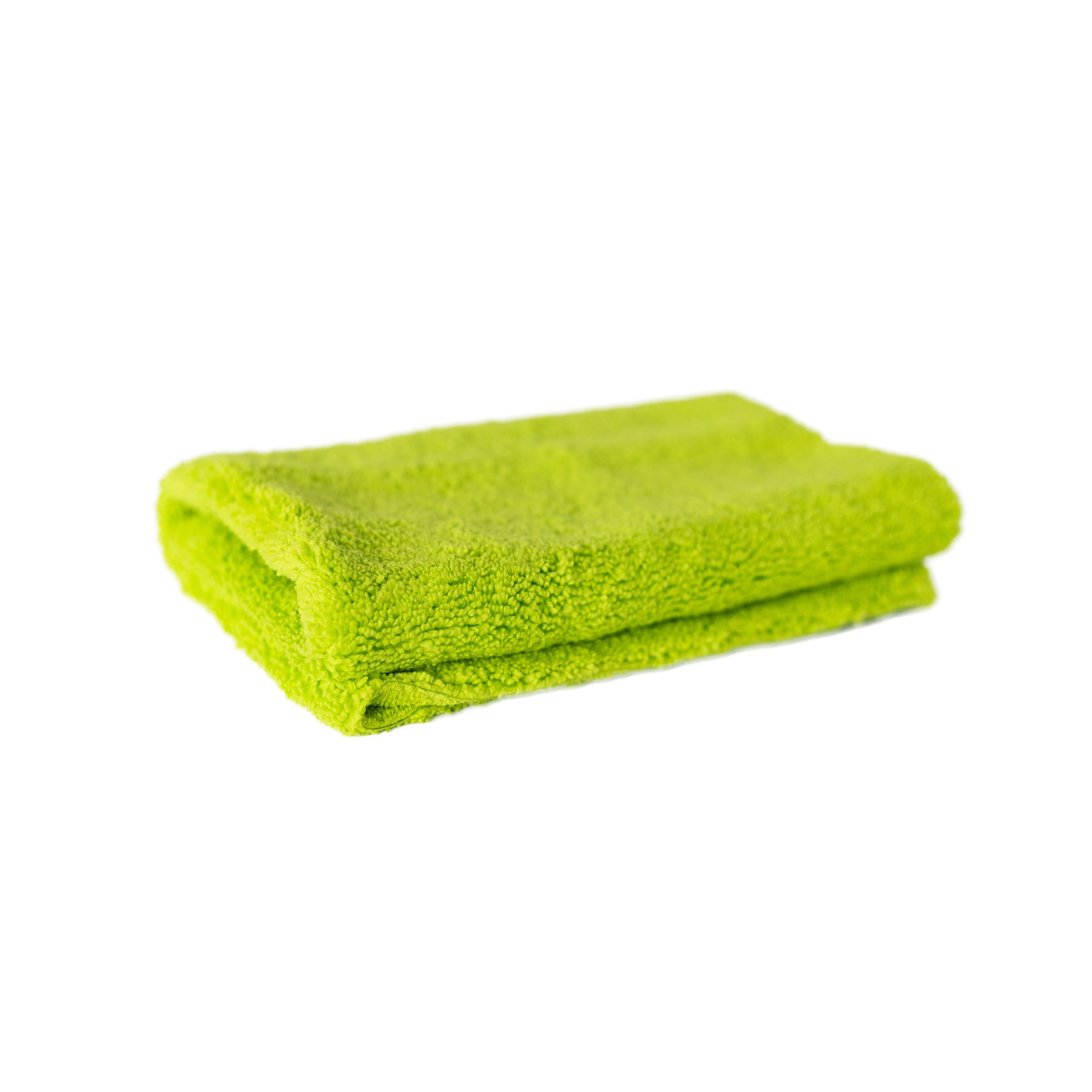 Panno in microfibra ultrasoft CARTEC double face verde per rifinitura auto, ottimo per superfici delicate.