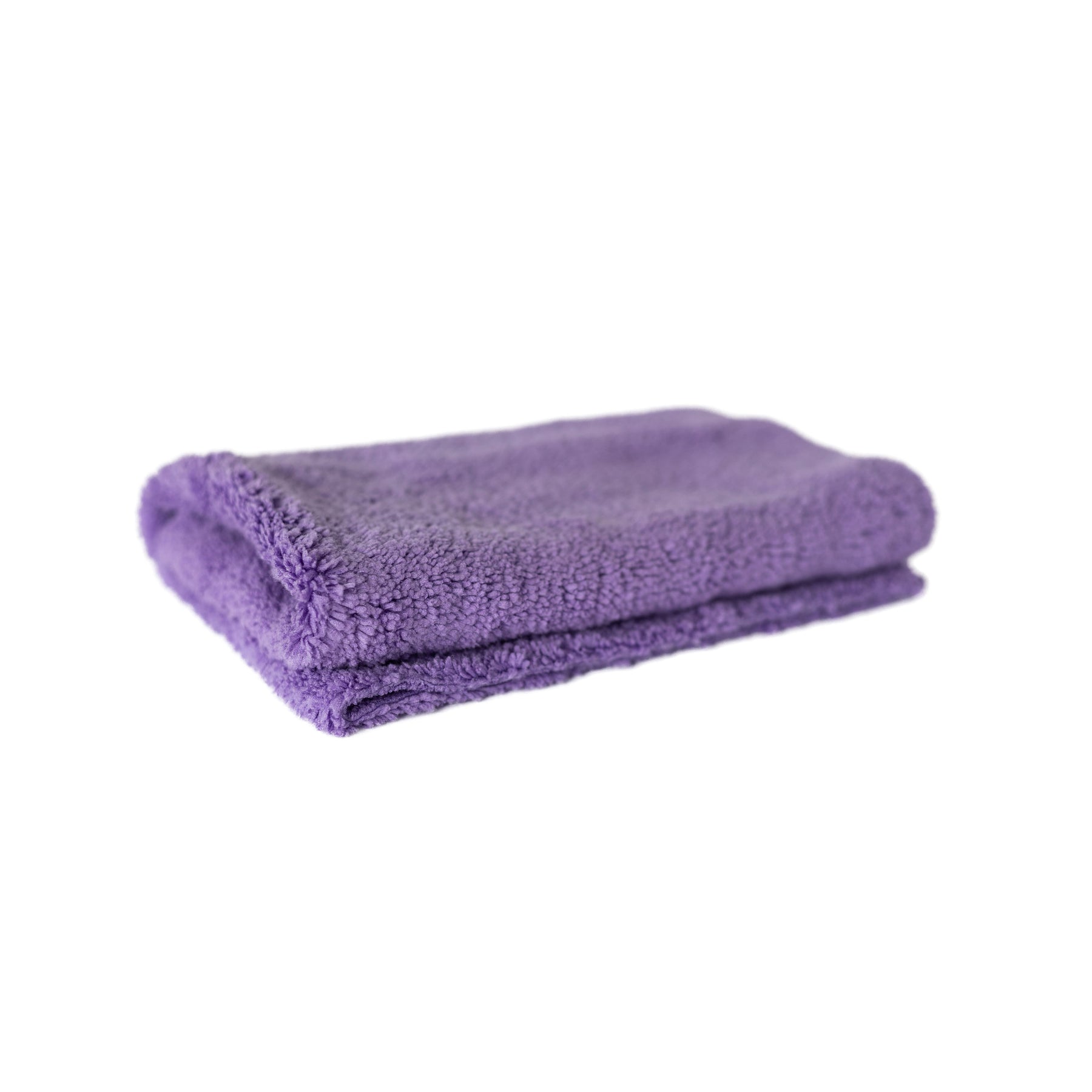 Panno in microfibra ultrasoft CARTEC double face viola per rifinitura auto, ideale per superfici delicate.