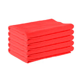 Panni in microfibra ultrasoft CARTEC rosso per rifinitura auto, perfetto per superfici delicate.