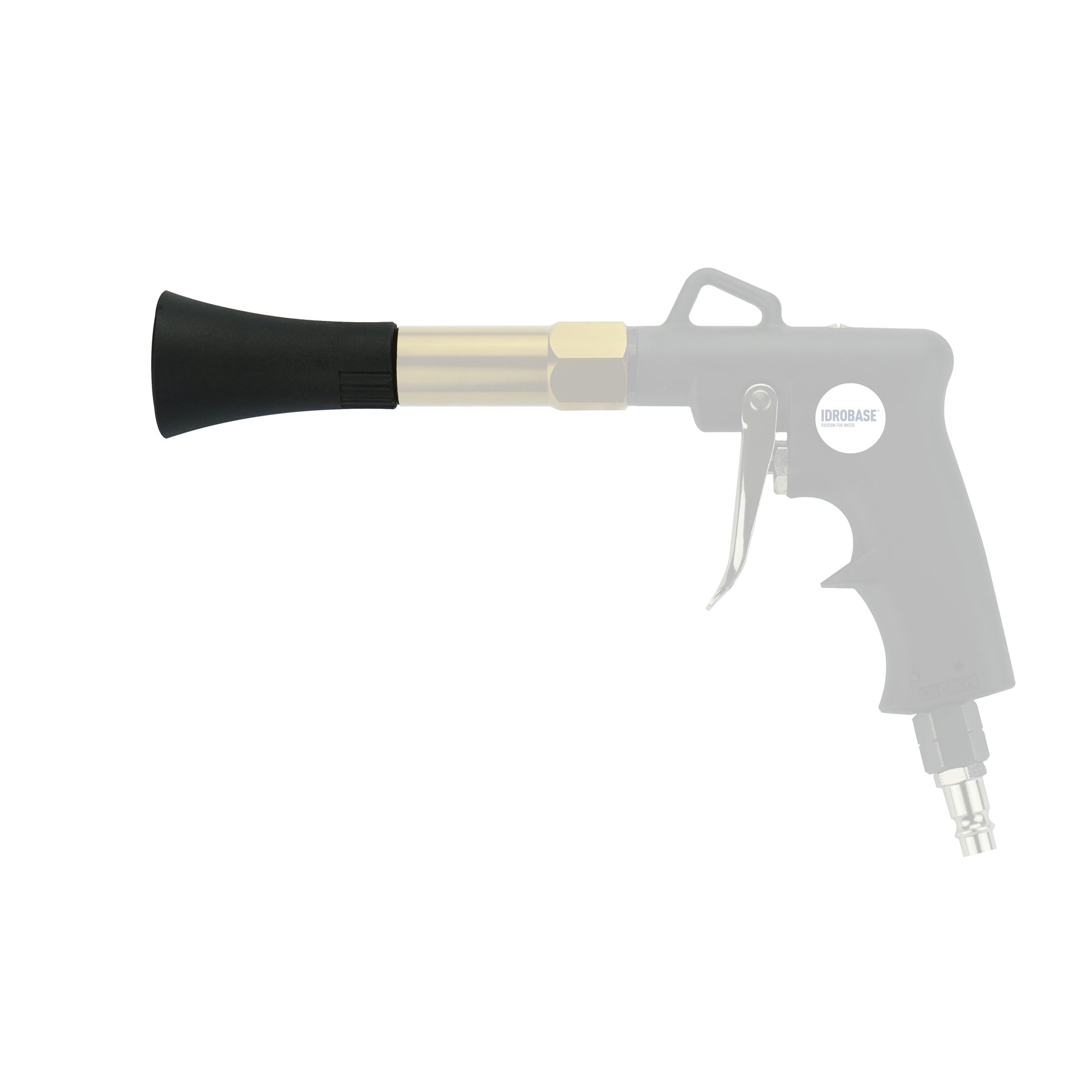 Terminale IDROBASE montato sulla pistola A-vortice Aria Gold