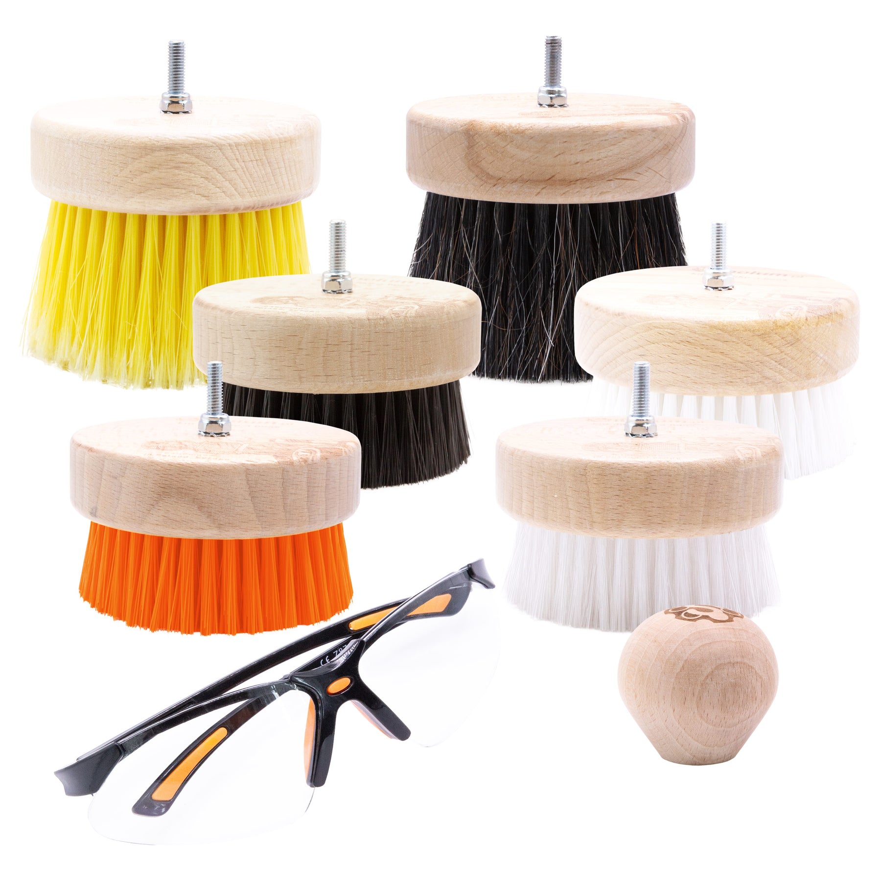 Kit spazzole Sibelum per trapano, perfetto per pulire superfici ostinate e raggiungere risultati professionali in meno tempo.