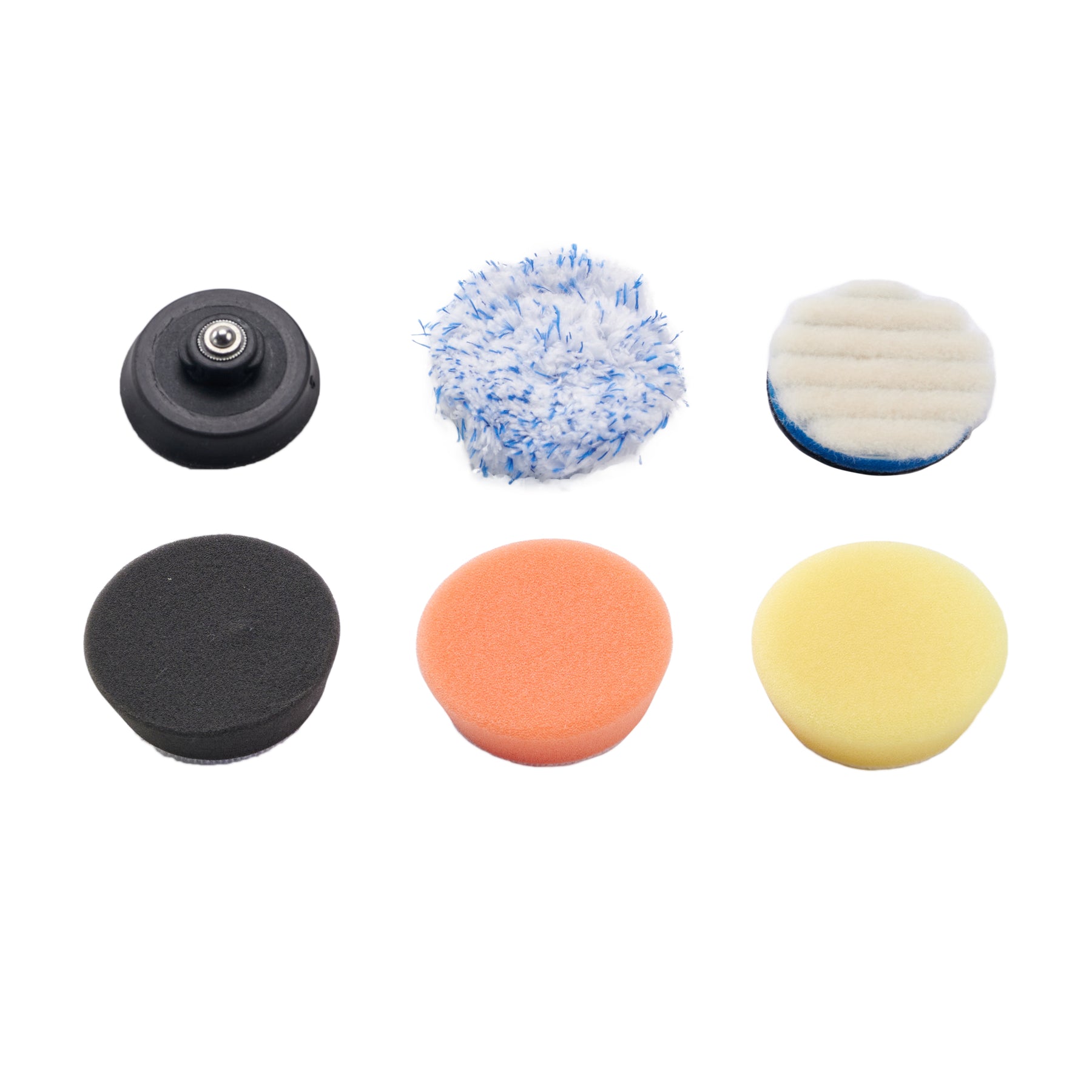 Kit di tamponi ShineMate in tre colori diversi impilati, rappresentanti varie durezze per lucidatura professionale.