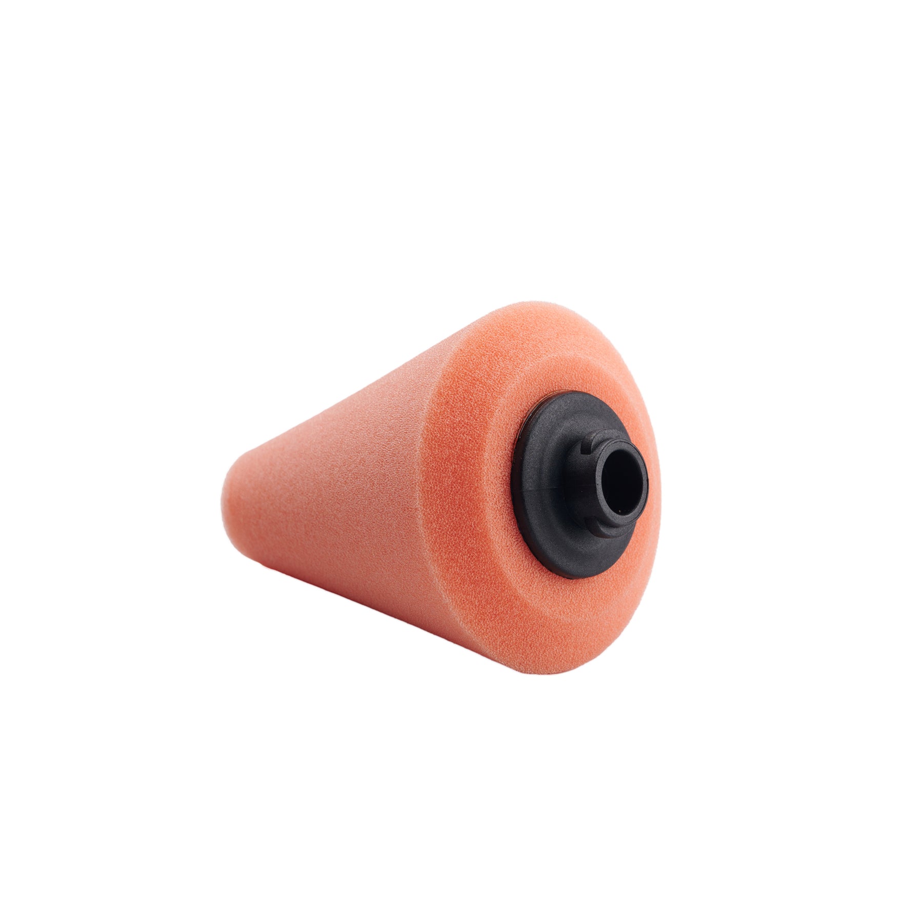 Tampone conico SHINEMATE in schiuma arancione, ideale per lucidatura precisa su superfici complesse e difficili da raggiungere.