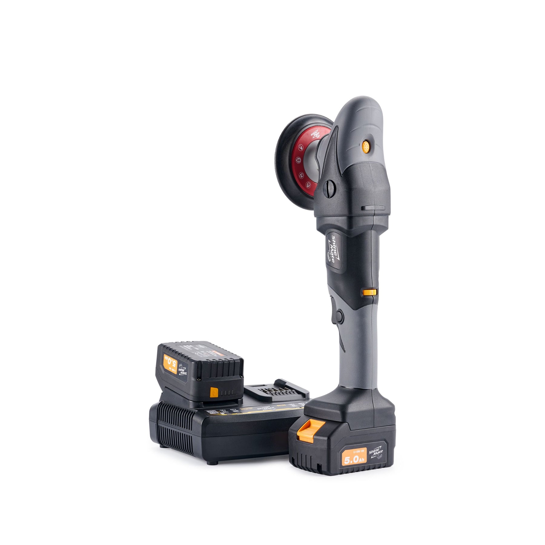 Lucidatrice ShineMate EB251-6 a batteria in kit All in Box con batteria da 5.0Ah e caricabatterie rapido