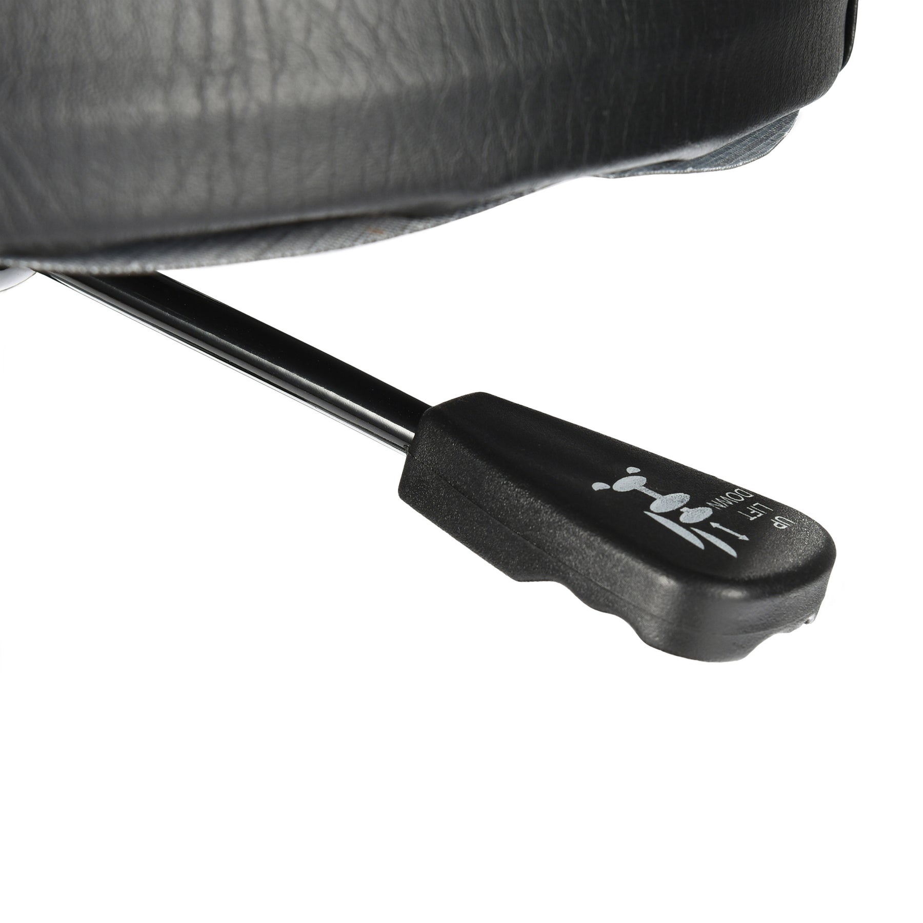 Sgabello mobile regolabile con seduta imbottita, struttura in acciaio e base con ruote per un facile movimento, ideale per lavori di detailing.