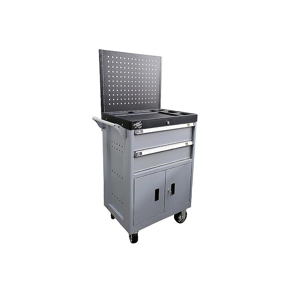 Carrello ShineMate Mobile Polishing Tool Cart per organizzazione strumenti detailing. vita in 3/4 del carrello