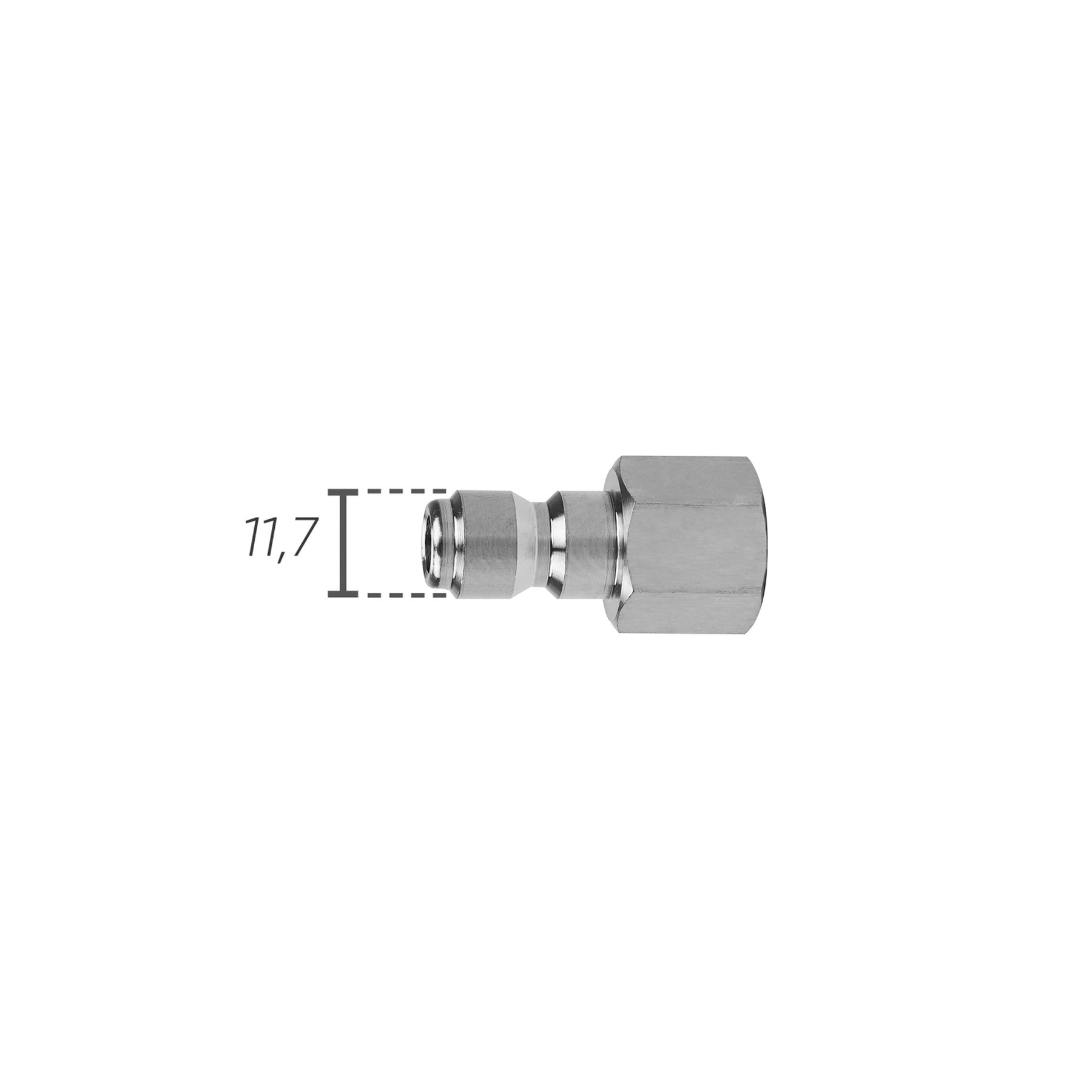 Attacco rapido a sfere IDROBASE tipo M, perfetto per connessioni rapide e sicure nelle attrezzature professionali.