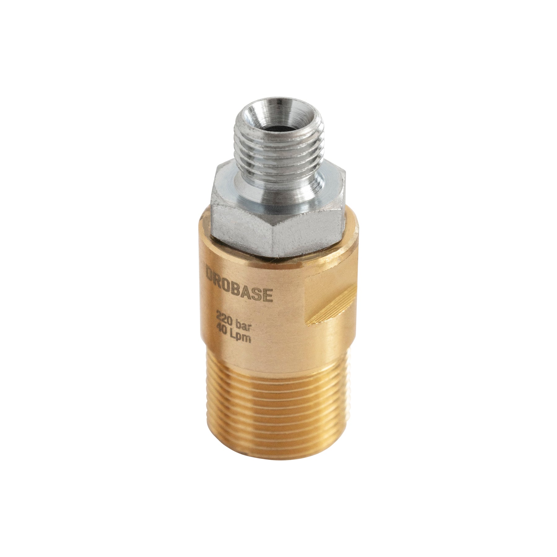 IDROBASE Brass nipple M22x1.5 M Ø14 Long - G1/4" M