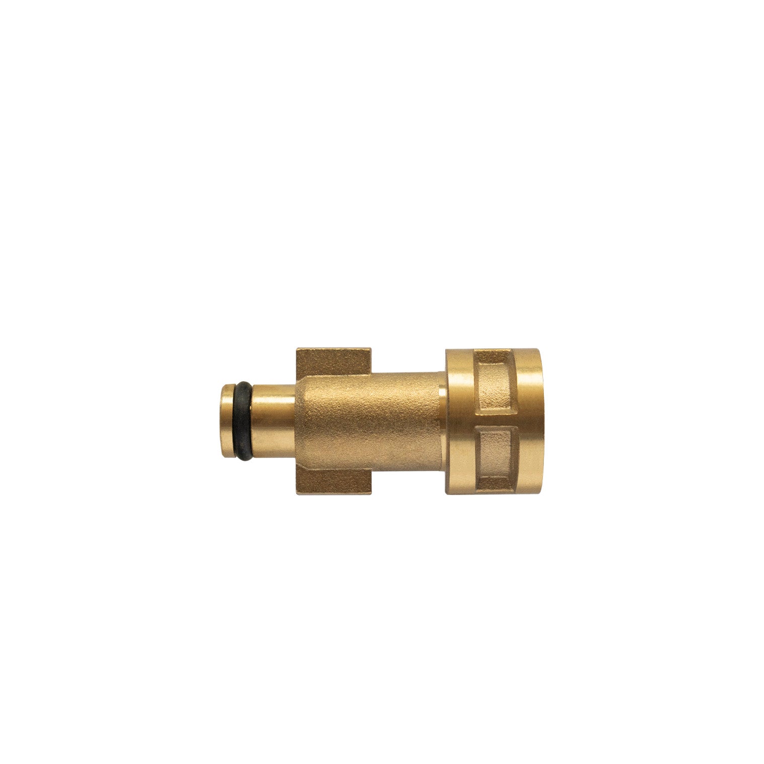 Adattatore a baionetta IDROBASE in ottone con O-ring G1/4F, compatibile con FAIP Bosch Portotecnica, perfetto per connessioni rapide e sicure nelle attrezzature professionali.