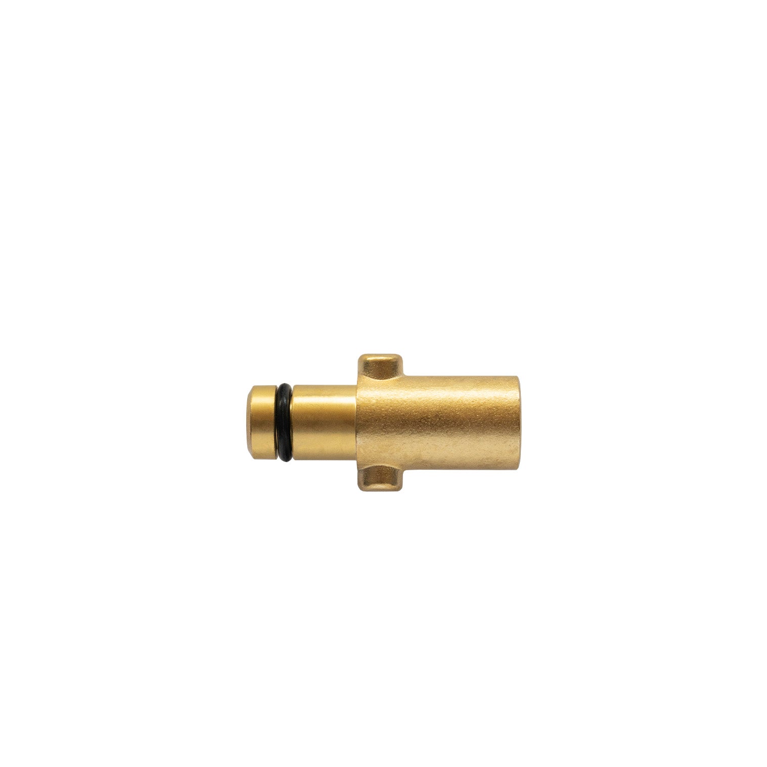 Adattatore a baionetta IDROBASE in ottone con O-ring G1/4F, compatibile con tipo Gerni, perfetto per connessioni rapide e sicure nelle attrezzature professionali.