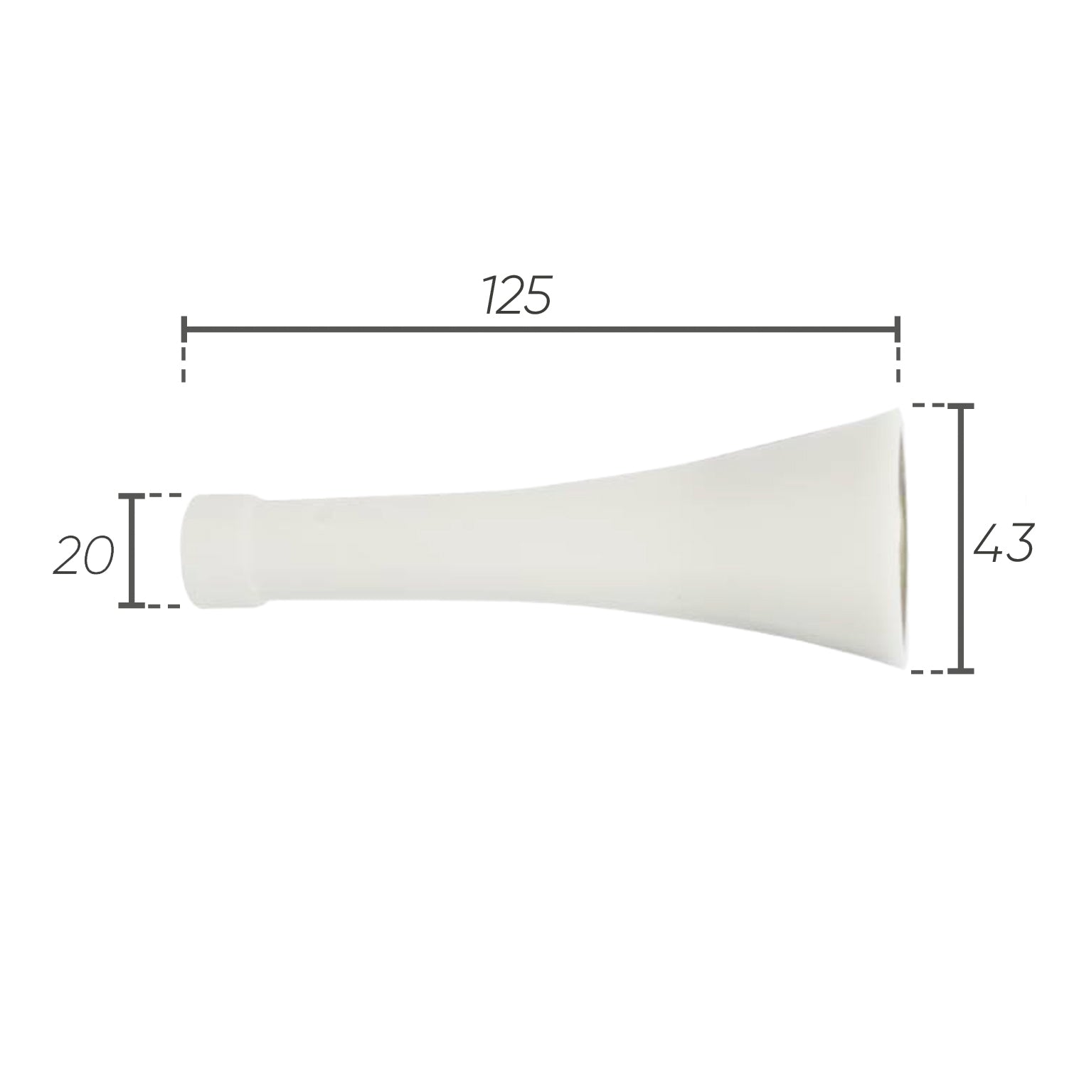 Cono pistola IDROBASE con inserto in metallo, ideale per una pulizia efficace e professionale nelle attrezzature di lavaggio.