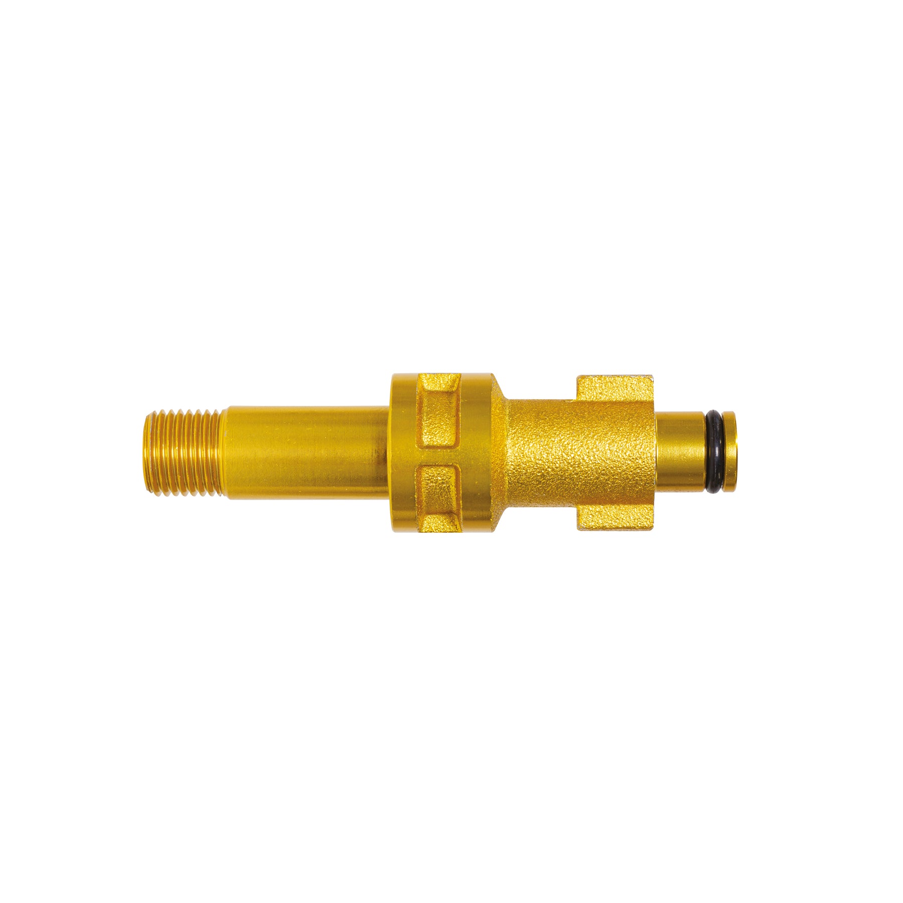 Adattatore in alluminio IDROBASE G1/4M, compatibile con tipo Portotecnica, Faip e Bosch, perfetto per connessioni rapide e sicure nelle attrezzature professionali.