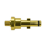 Adattatore in alluminio IDROBASE G1/4M, compatibile con tipo Portotecnica, Faip e Bosch, perfetto per connessioni rapide e sicure nelle attrezzature professionali.