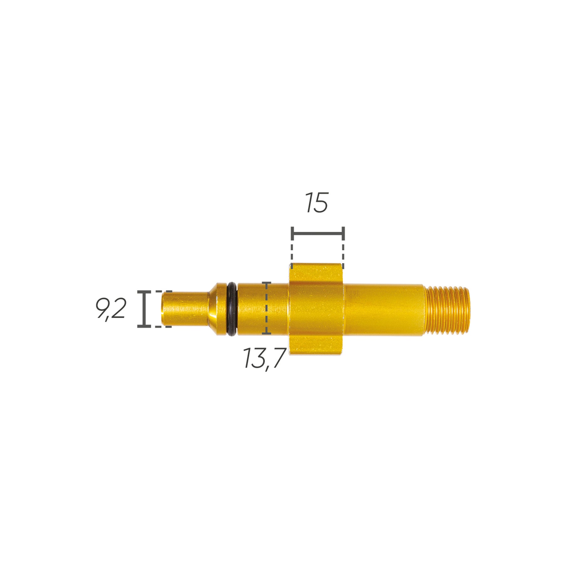 Adattatore lancia schiuma IDROBASE tipo Lavorwash, Comet e Parkside, perfetto per connessioni rapide e sicure nelle attrezzature professionali.