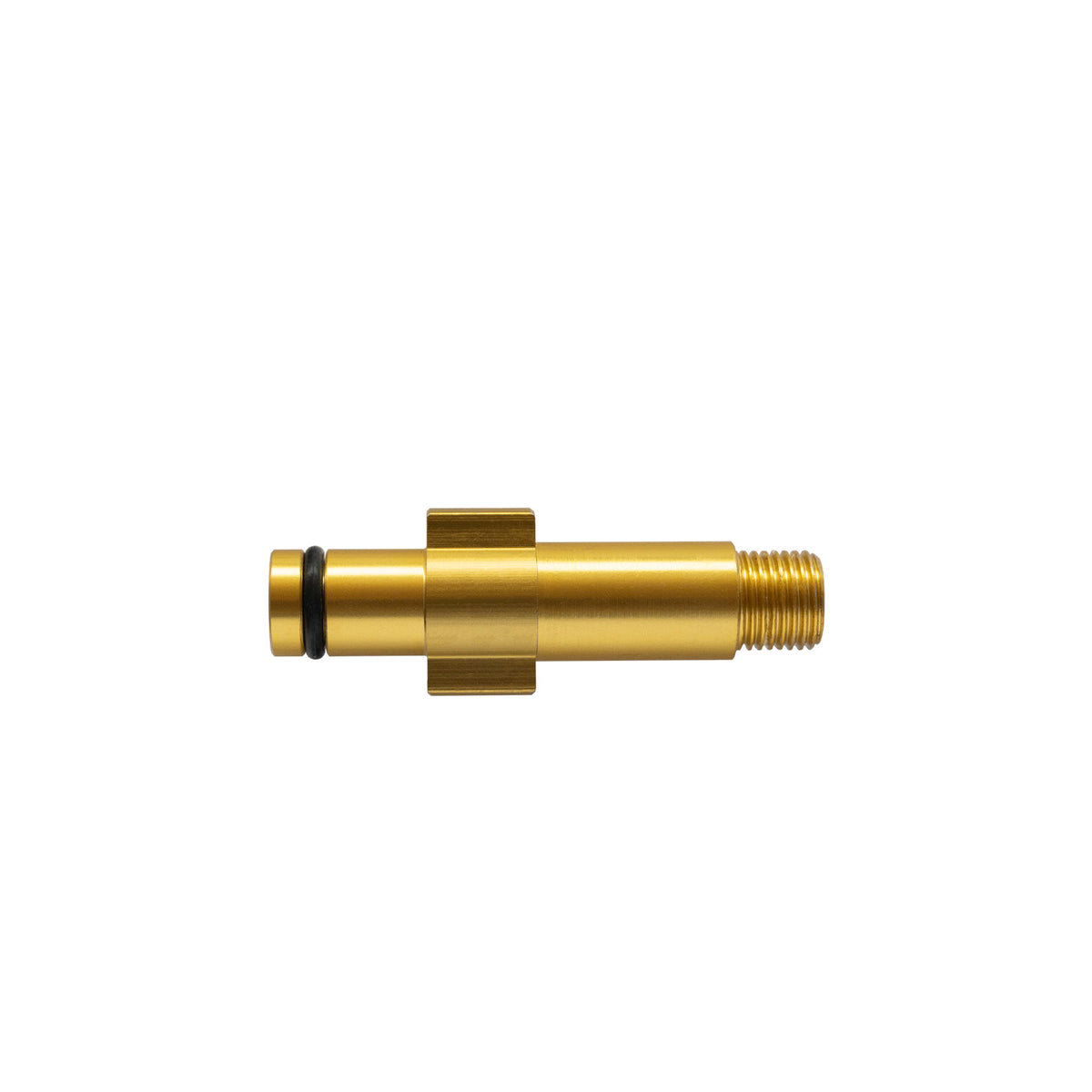 Adattatore a baionetta IDROBASE in alluminio con O-ring G1/4M tipo Makita, perfetto per connessioni rapide e sicure nelle attrezzature professionali.