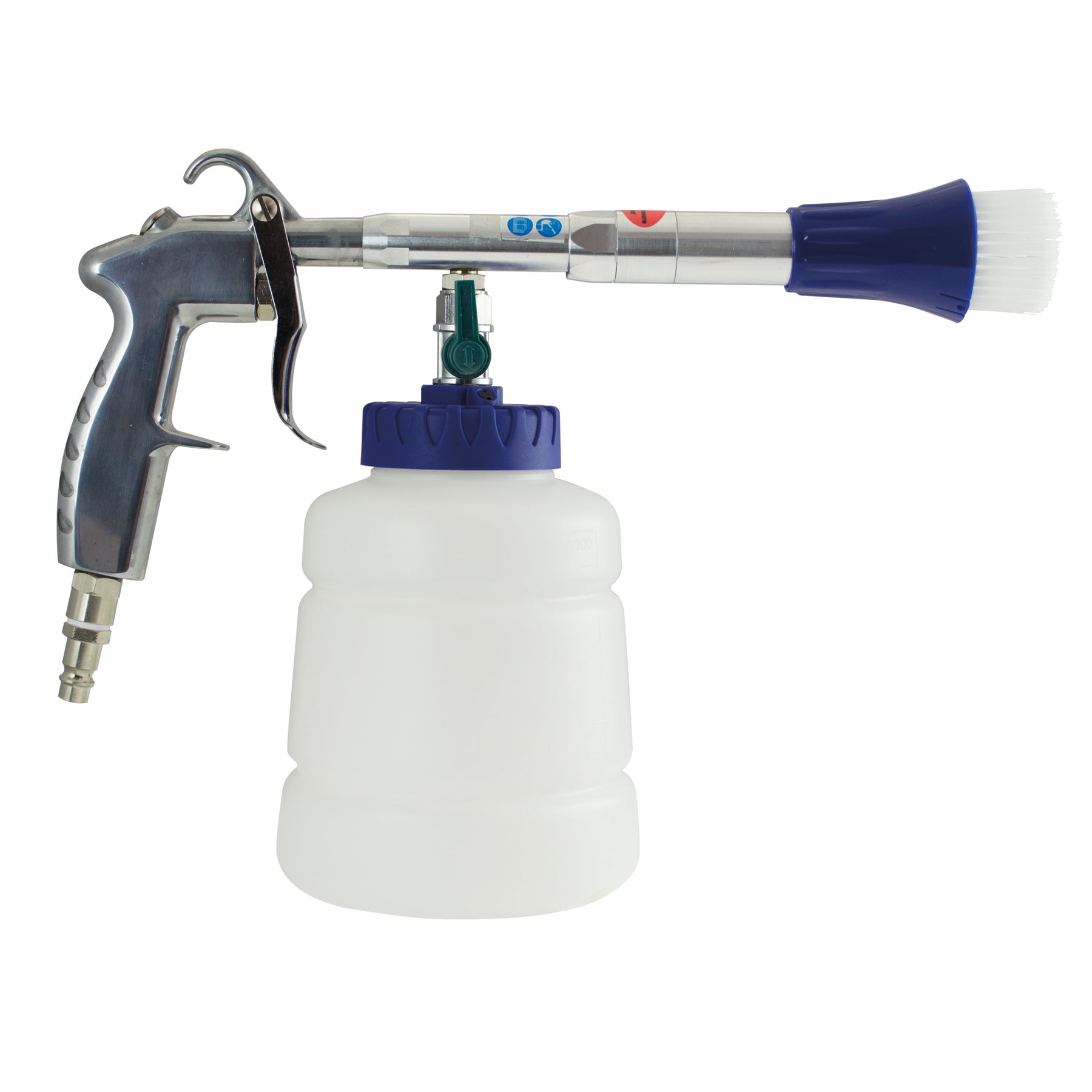 IDROBASE pistola rotante a vortice in metallo con serbatoio 1L per pulizia efficace nel detailing auto.