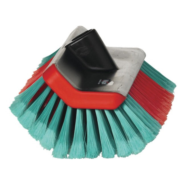 Spazzolone angolare morbido VIKAN con passaggio acqua per pulizia professionale di grandi superfici.