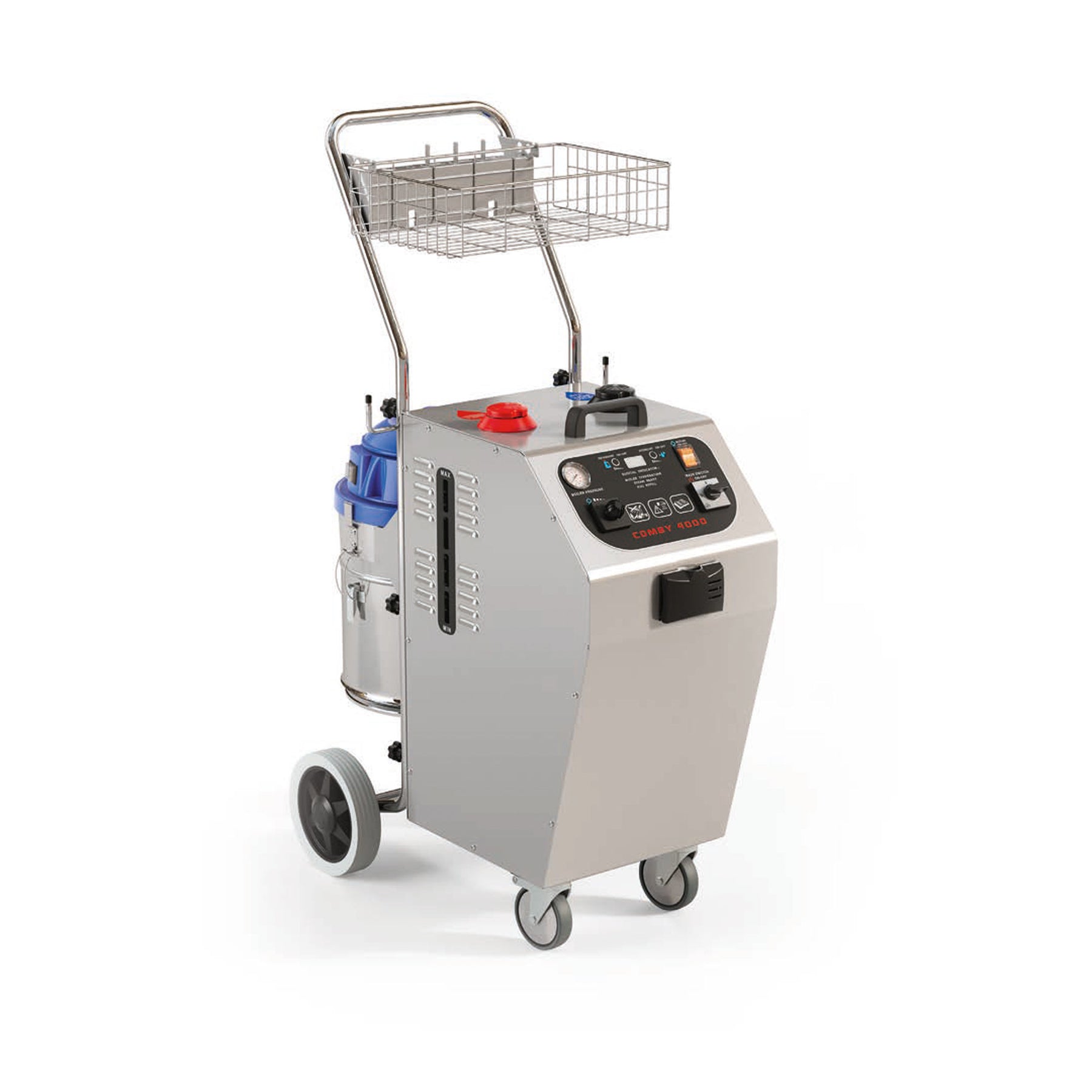 Macchina a vapore STI Comby 4000 per pulizie industriali e professionali di alta efficienza.