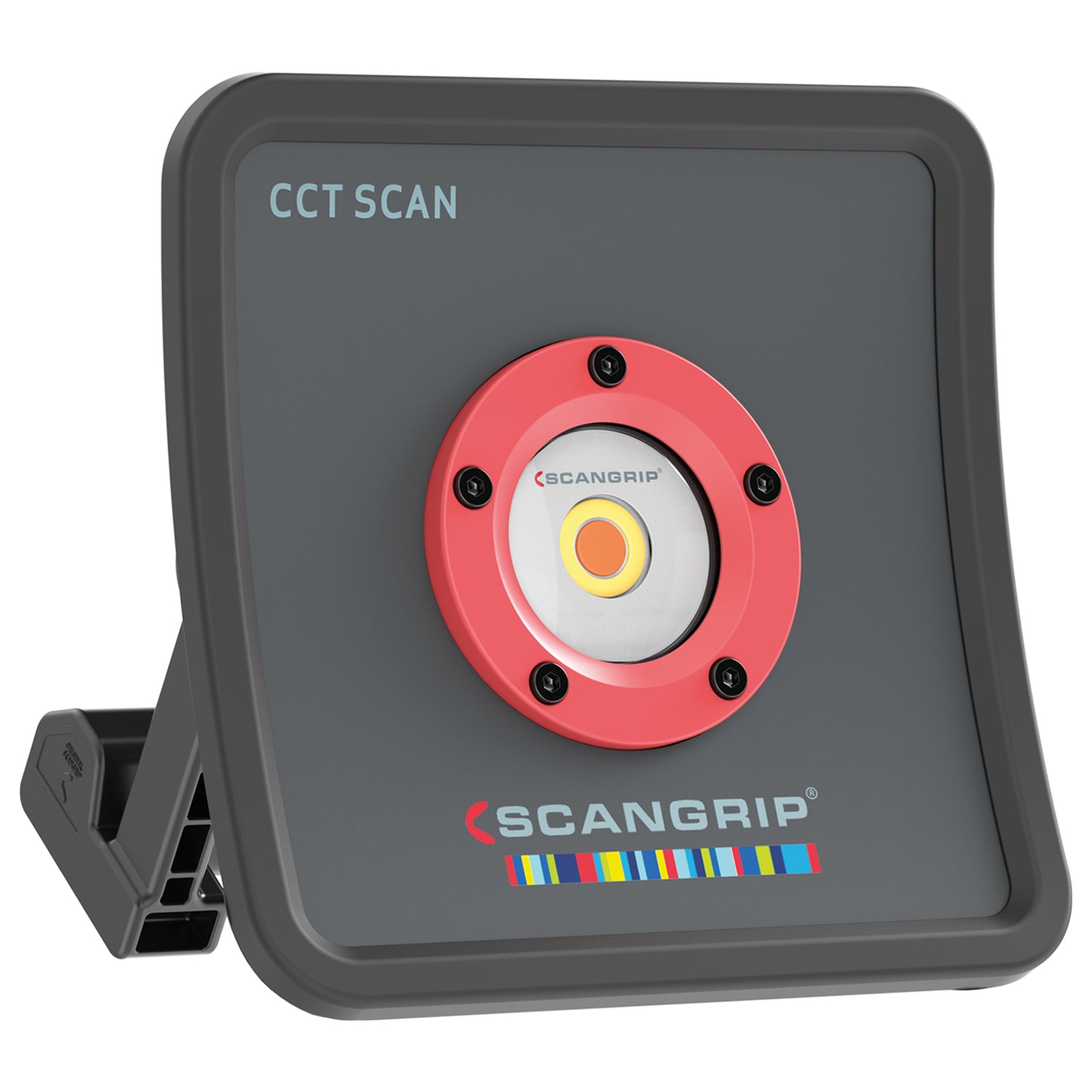 Lampada SCANGRIP Multimatch R 2.0 in uso durante la verniciatura di un'auto.