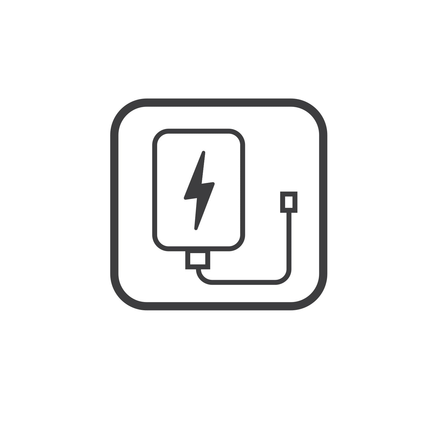 simbolo ricarica usb