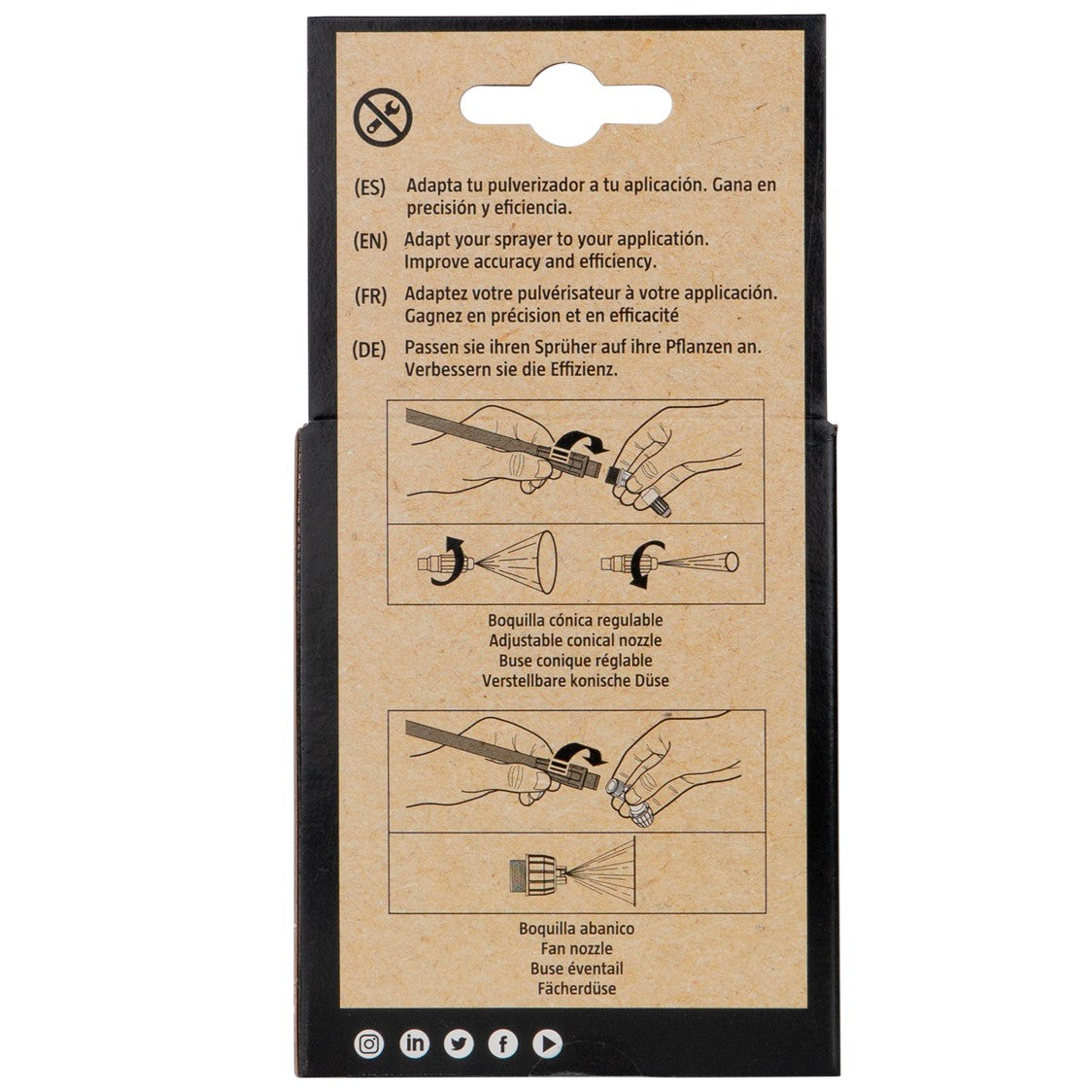 Kit di ugelli per nebulizzatori IK Multi 6, 9, 12 e Pro 9, 12, ideale per migliorare la precisione e l'efficienza delle applicazioni di schiuma. Scatola retro