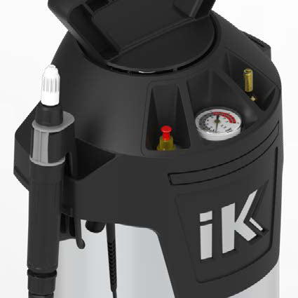 Nebulizzatore IK Sprayers PPF 12 per un'applicazione precisa e protettiva delle pellicole PPF nel detailing professionale. visto dall altro