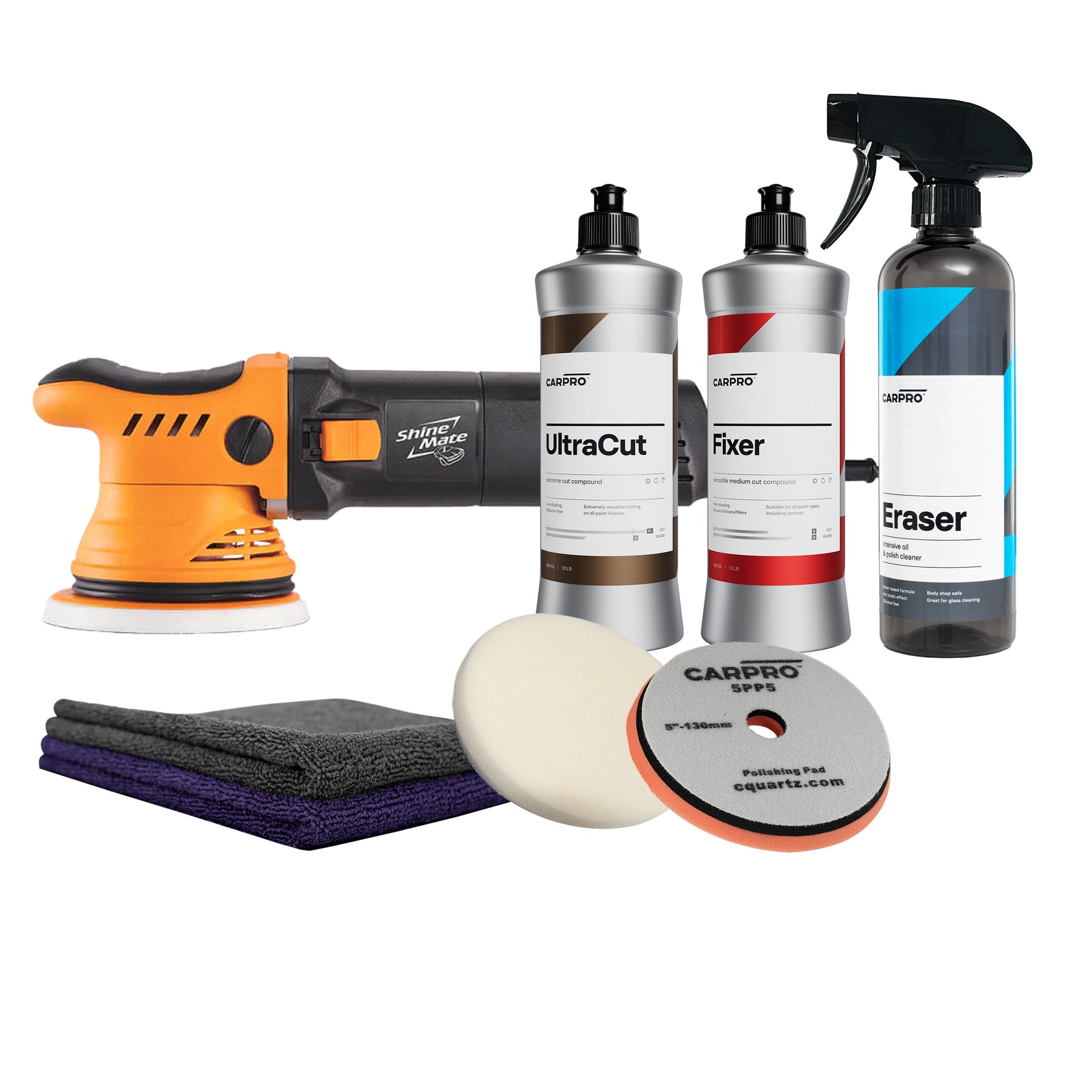 CarPro Kit Lucidatura Basic per finitura professionale e protezione della carrozzeria, perfetto per detailers