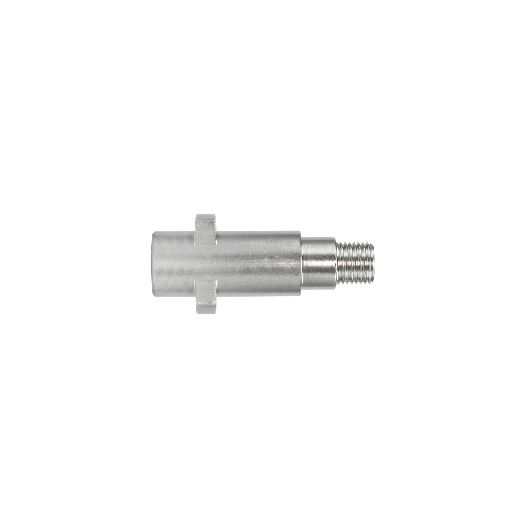 Adattatore a baionetta IDROBASE in alluminio con O-ring G1/4M tipo Makita, perfetto per connessioni rapide e sicure nelle attrezzature professionali.