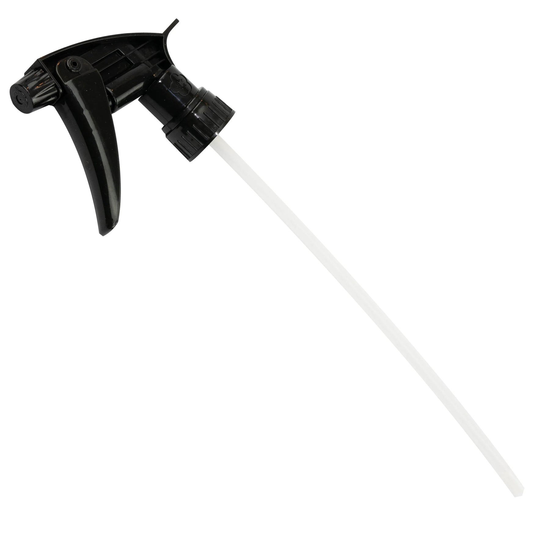 Spruzzino nero CARPRO 28mm con tubo bianco, ideale per l'applicazione di prodotti per detailing auto, su sfondo bianco.