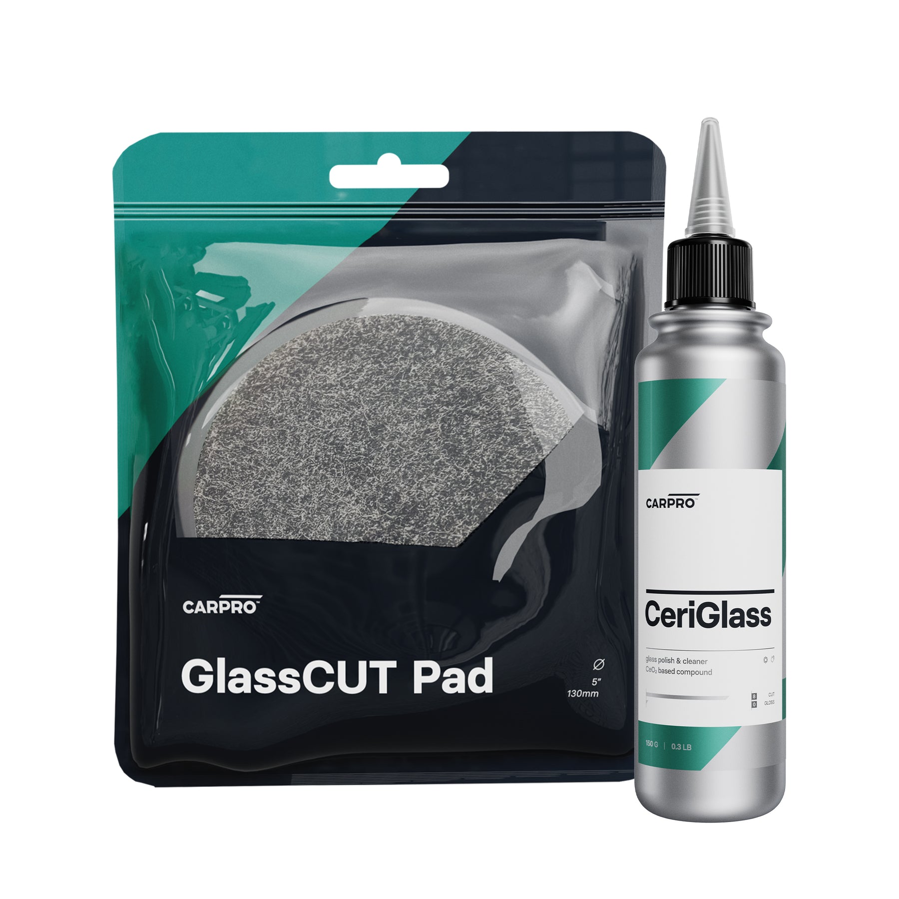 CarPro Kit Lucidatura Vetri per vetri trasparenti e brillanti, ideale per un dettaglio professionale.