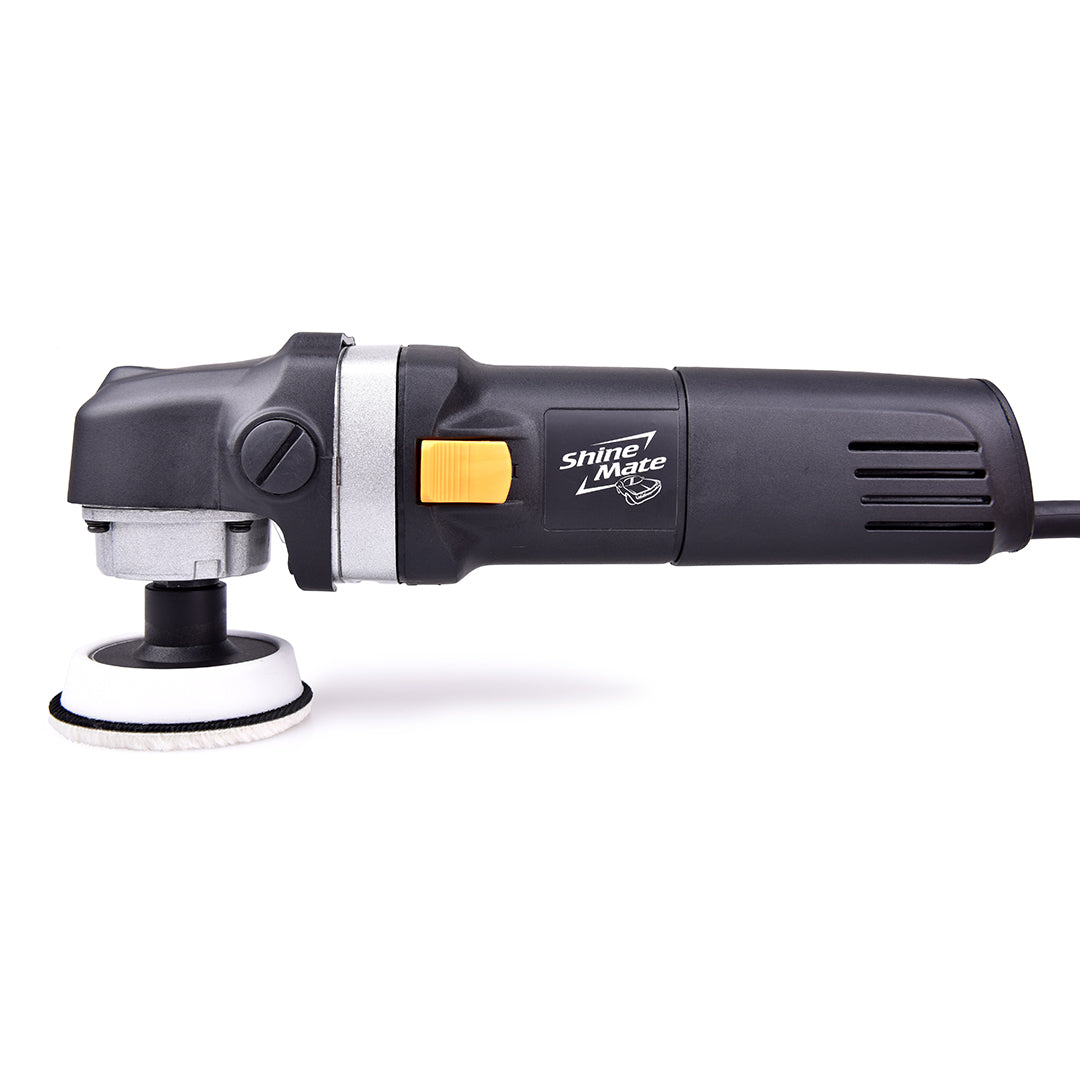 Lucidatrice rotativa mini ShineMate EP803K per detailing di precisione su piccole aree.