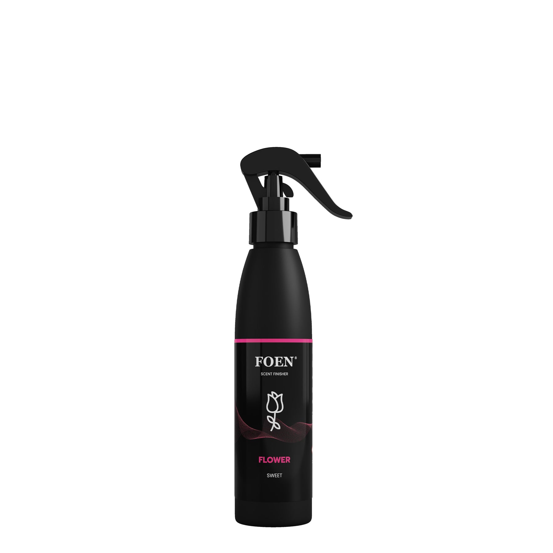 Bottiglia di FOEN Flower Profumo Spray, deodorante auto con fragranza floreale e delicata, ideale per rinfrescare e profumare l'interno del veicolo.
