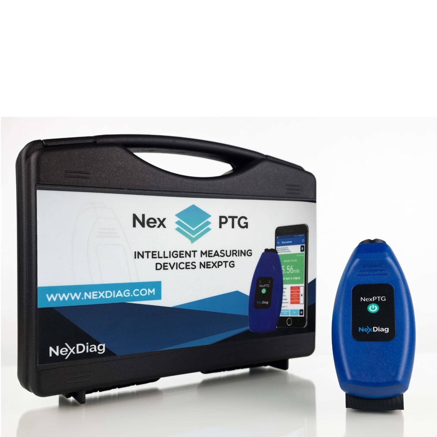 Spessimetro NexPTG Pro per misurazione dello spessore della vernice su superfici auto.