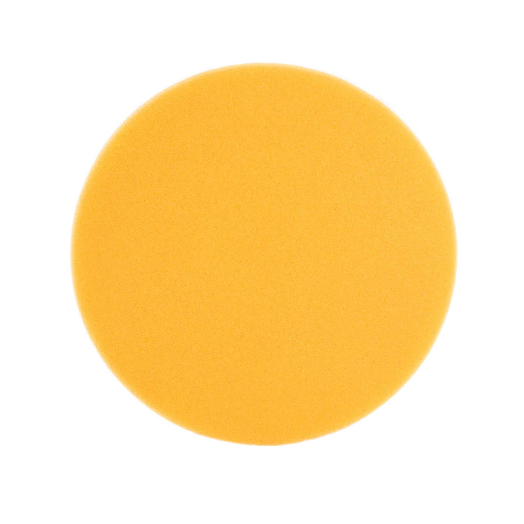 Tampone di lucidatura CARTEC giallo medio per lucidatrice rotativa, ideale per una rimozione efficace dei difetti della vernice.
