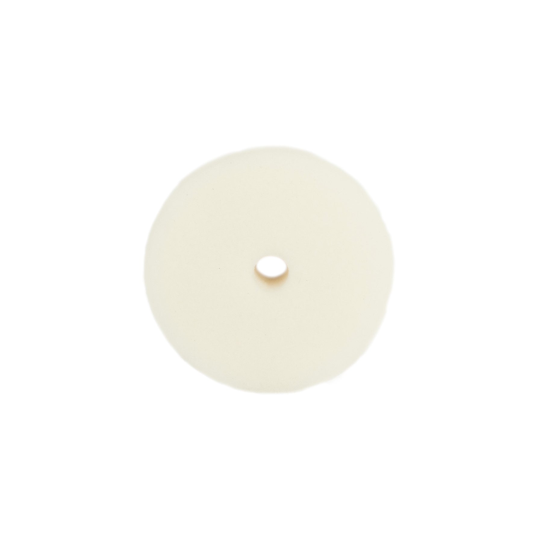 Tampone di lucidatura CARTEC bianco soft per lucidatrice rotorbitale, ideale per una finitura delicata e uniforme.