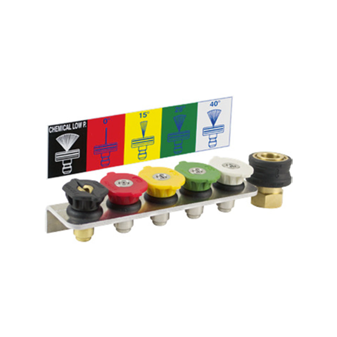IDROBASE set ugelli alta pressione quick per pulizia potente e precisa nel detailing auto.