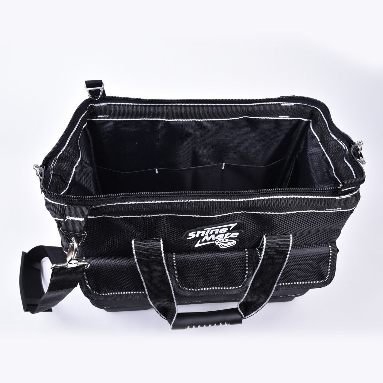 Borsone SHINEMATE Heavy Duty, robusto e spazioso, ideale per il trasporto e l'organizzazione degli strumenti di detailing auto.
