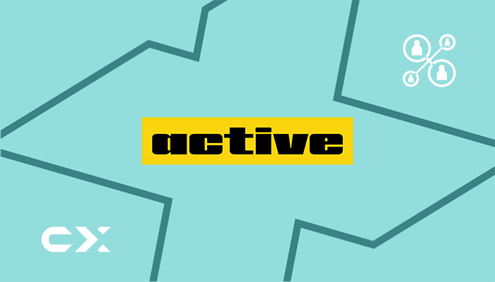 Copertina articolo Active Products. Logo Carismatix e Active Products su sfondo azzurro.