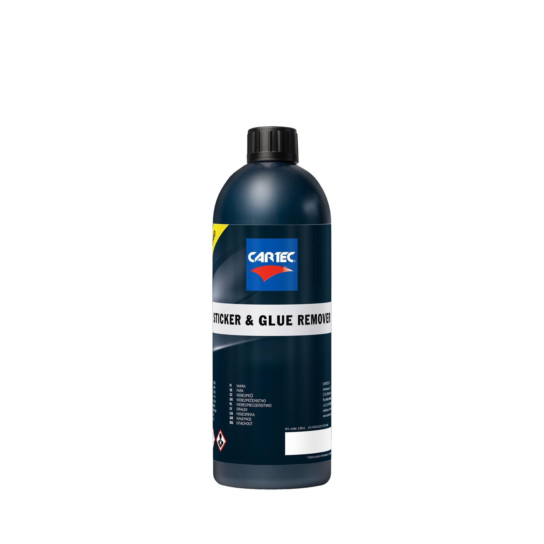 Flacone Cartec Sticker & Glue Remover da 1 litro, rimuovi adesivi e residui di colla