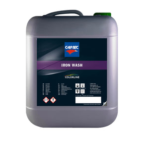 Tanica di detergente CARTEC Iron Wash per la rimozione di contaminazioni ferrose e ossidazioni.