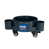 Secchio CARTEC Dolly Bucket con rotelle e accessori per il lavaggio dell'auto, ideale per detailers professionisti.