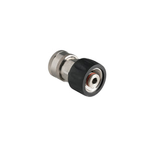 Connettore a innesto rapido in acciaio inox con ghiera gommata