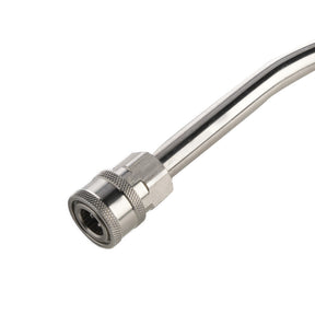 Primo piano dell’attacco rapido in acciaio inox della Lancia Acqua Active Premium