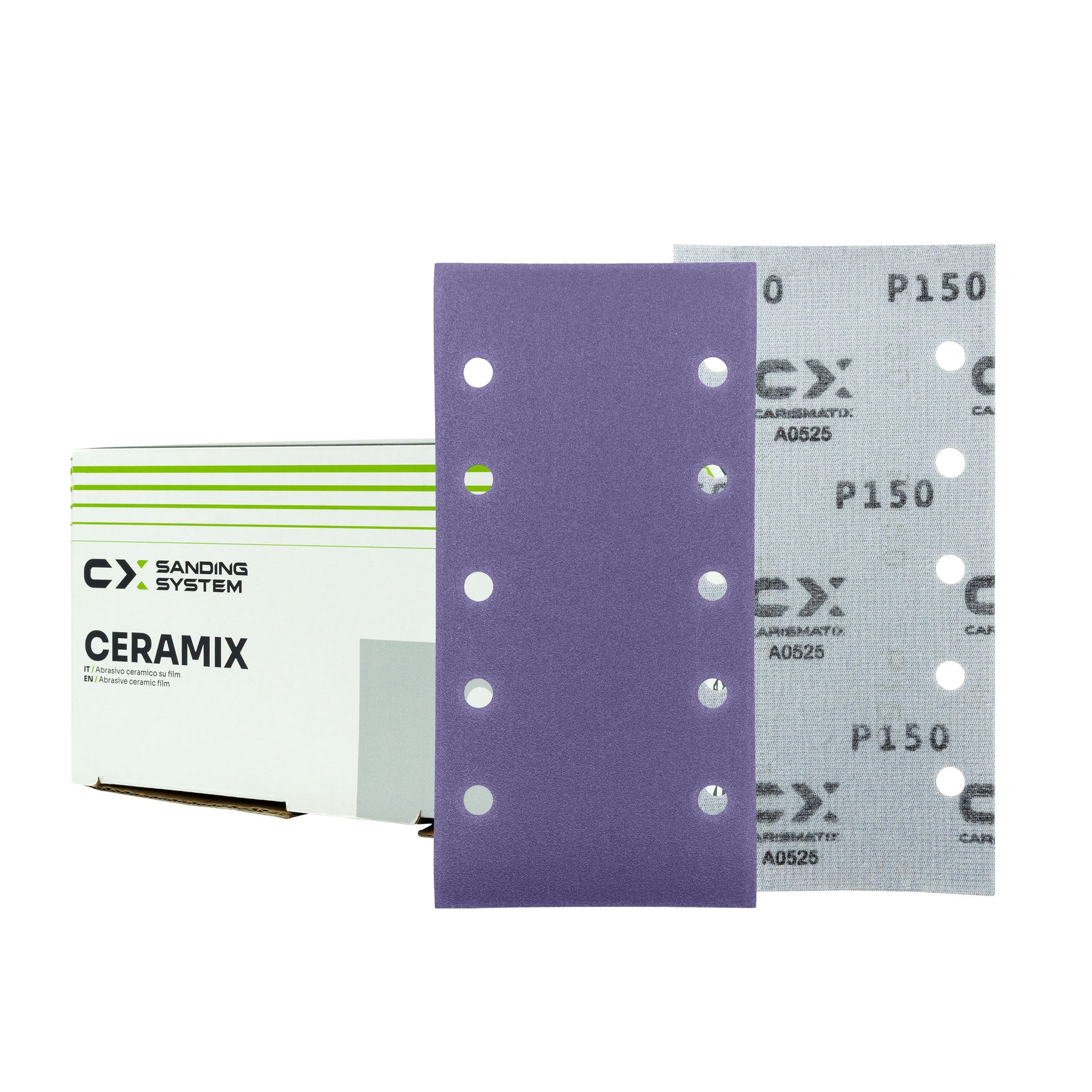 AERZETIX - C77083 - Set di 5 dischi abrasivi auto-aggrappante 150mm 6 aperture - tipo di grano P500 - colore verde - granulometria rettifica AERZETIX - C77083 - Set di 5 dischi abrasivi auto-aggrappante 150mm 6 aperture - tipo di grano P500 - colore verde - granulometria rettifica